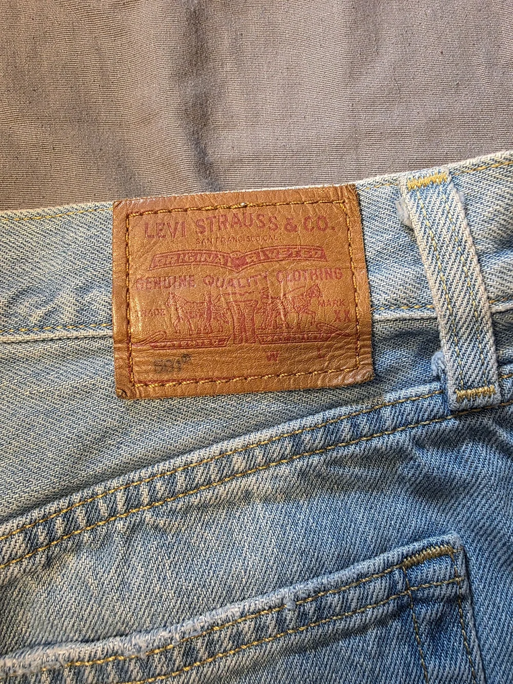 Levi's Distressed Denim Shorts
